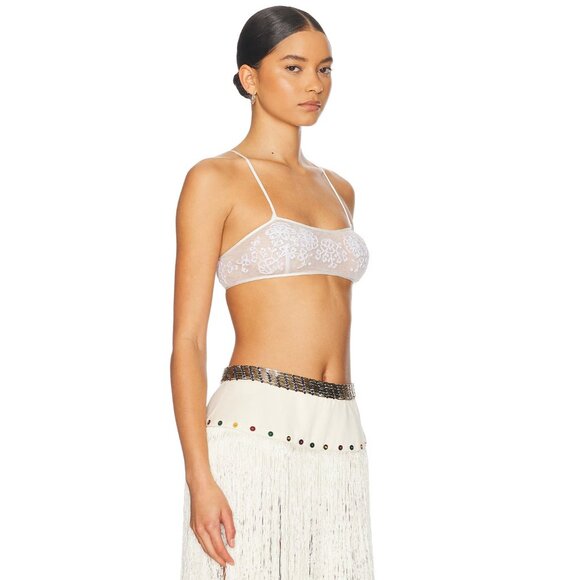 BODE Middlemist Bra Top in Cream Mesh - Picture 3 of 5